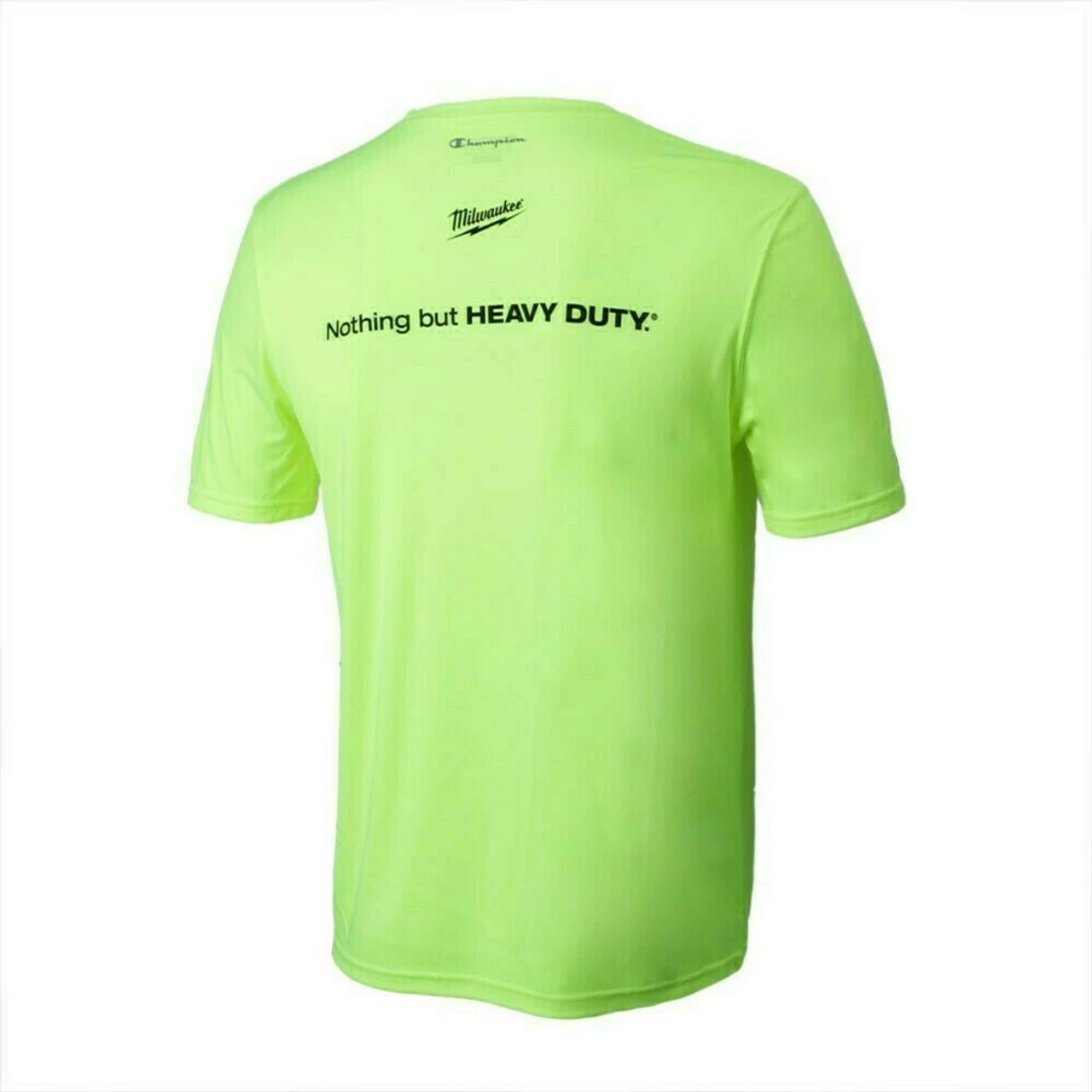 Milwaukee MWT155-2XL Safety Green Double Dry Interlock T-Shirt 2X-Large 4 Milwaukee MWT155-2XL Safety Green Double Dry Interlock T-Shirt 2X-Large - Image 2