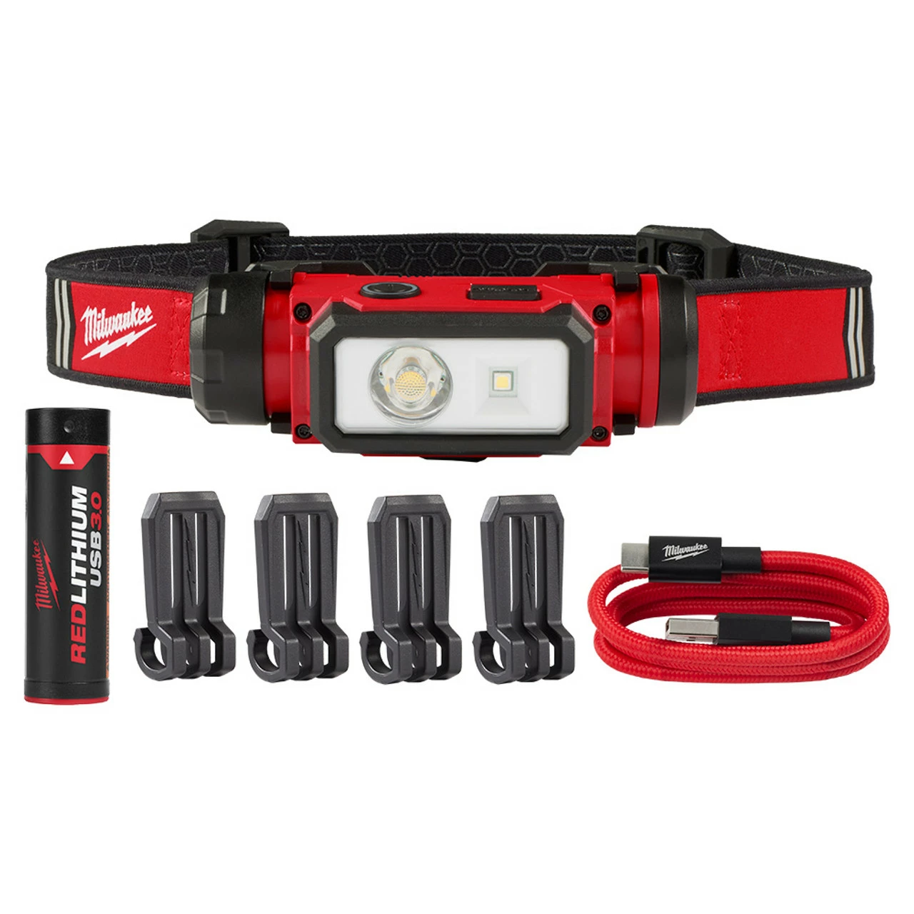 Milwaukee 2163-21 REDLITHIUM USB Hard Hat Headlamp 3 Milwaukee 2163-21 REDLITHIUM USB Hard Hat Headlamp