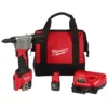 Milwaukee 2550-22 M12 Rivet Tool Kit -GREATLAKESPOWERTOOLS Sales 2550 22 2 01665.1581704277