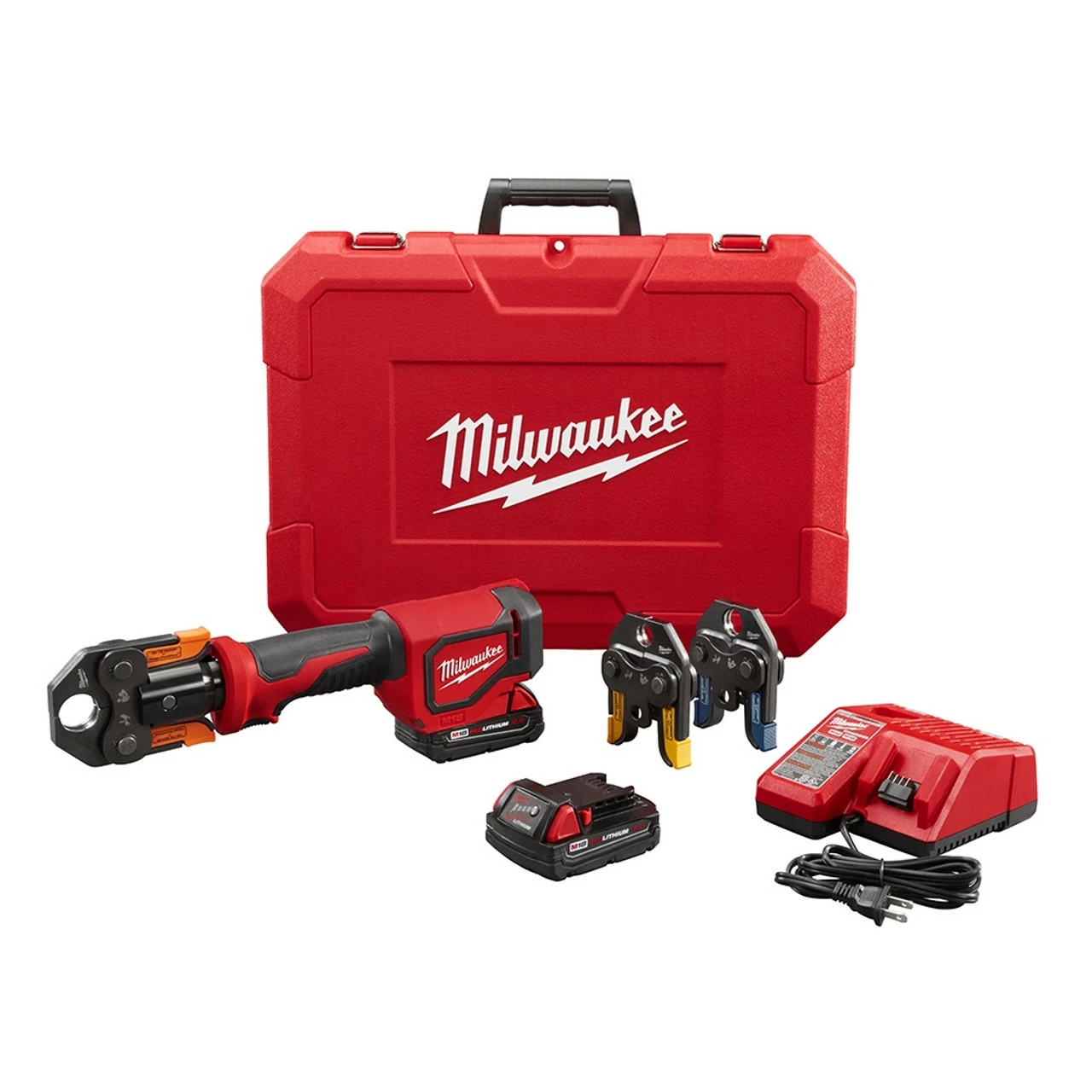 Milwaukee 2674-22P M18 Short Throw Press Tool Kit Viega PureFlow Jaws 3 Milwaukee 2674-22P M18 Short Throw Press Tool Kit Viega PureFlow Jaws