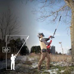 Milwaukee 2825-21PS M18 FUEL 10 In. Pole Saw Kit W/ QUIK-LOK -GREATLAKESPOWERTOOLS Sales 2825 21PS Reach 49761.1656613352