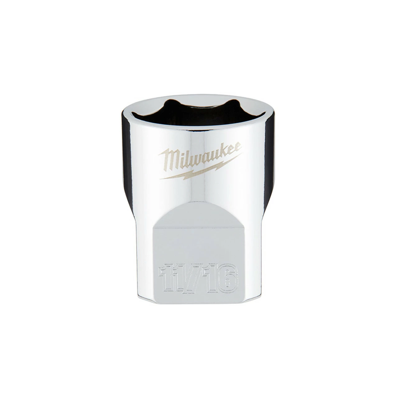 Milwaukee 45-34-9067 3/8 Drive 11/16 SAE 6-Point Socket 3 Milwaukee 45-34-9067 3/8 Drive 11/16 SAE 6-Point Socket