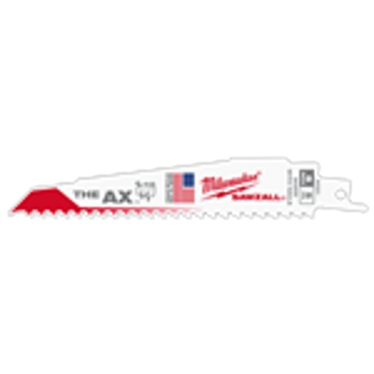 Milwaukee 48-00-8021 6 In. 5 TPI The Ax Sawzall Blade (25 Pk) 3 Milwaukee 48-00-8021 6 In. 5 TPI The Ax Sawzall Blade (25 Pk)