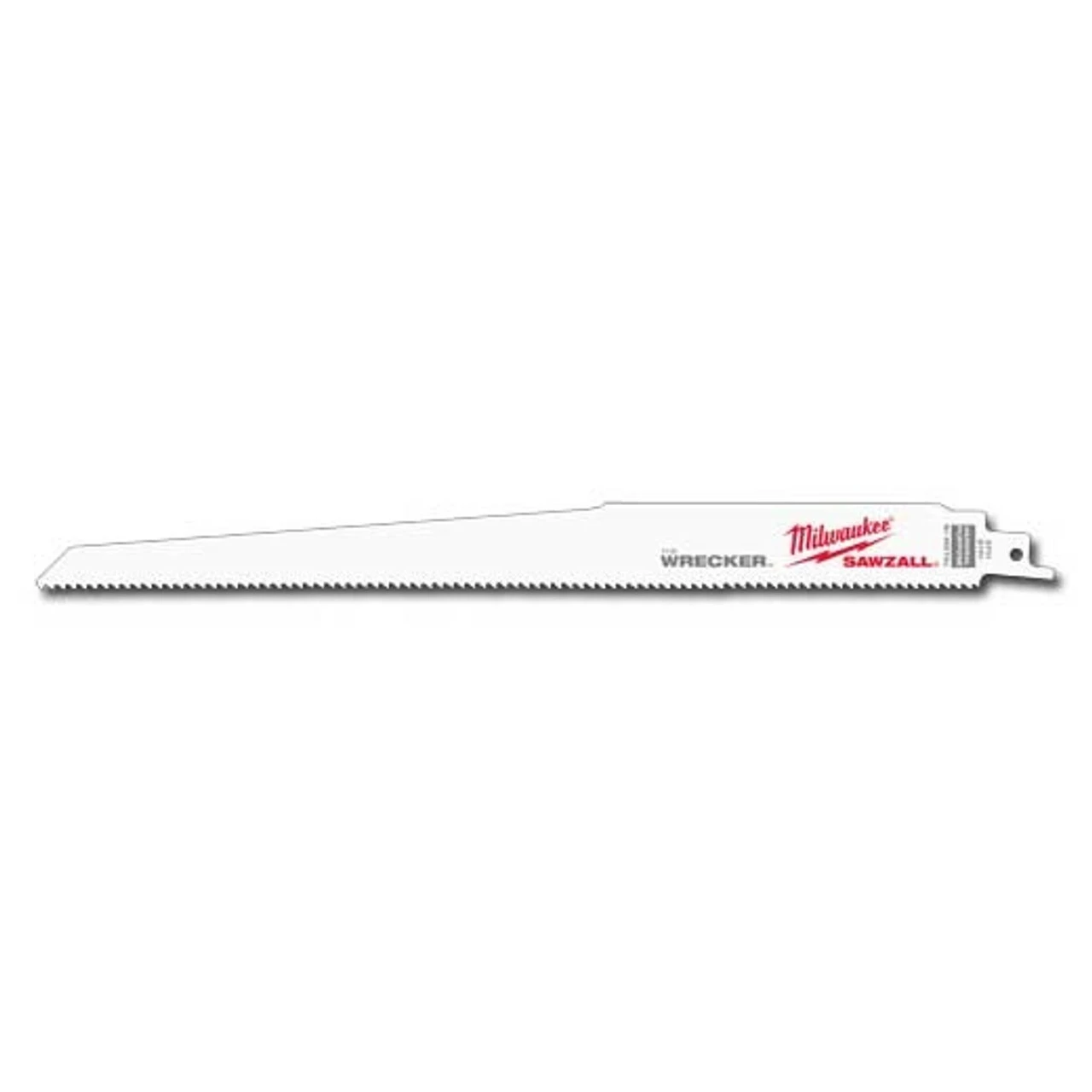 Milwaukee 48-01-2711 12 In. 7/11 TPI The Wrecker SAWZALL Blade 25 Pk 3 Milwaukee 48-01-2711 12 In. 7/11 TPI The Wrecker SAWZALL Blade 25 Pk