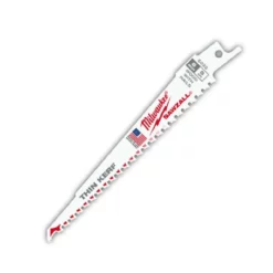 Milwaukee 48-01-6035 6 In. 5 TPI Thin Kerf Sawzall Blades (50 Pk)