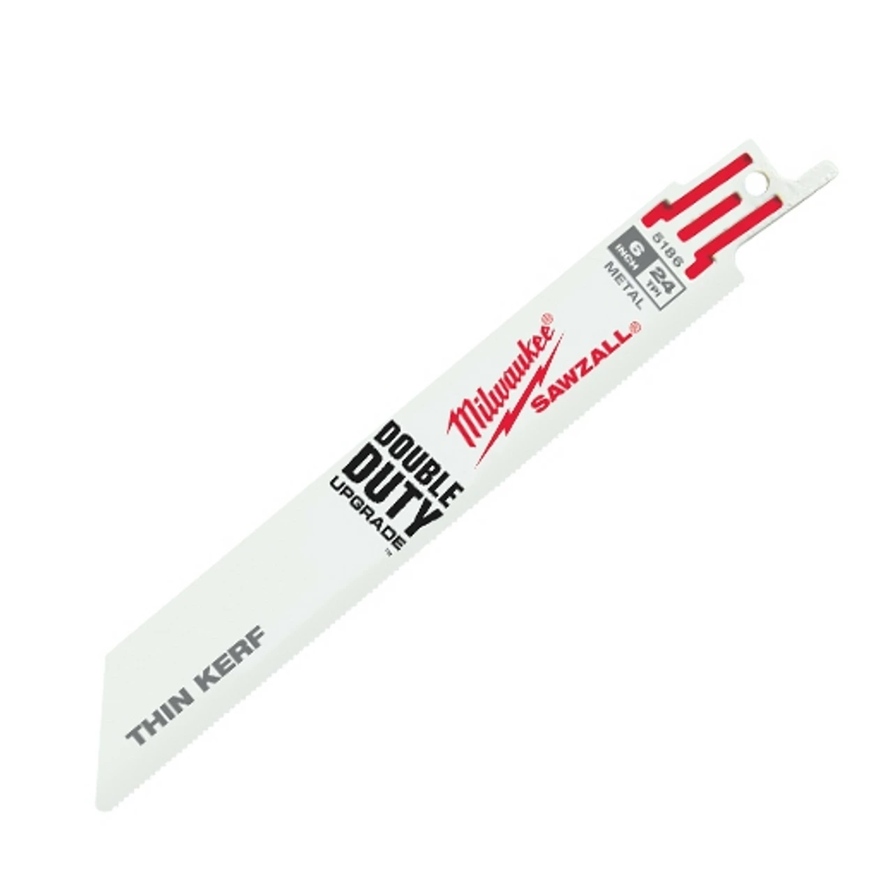 Milwaukee 48-01-7186 6 In. 24 TPI Thin Kerf SAWZALL Blades 100 Pk 3 Milwaukee 48-01-7186 6 In. 24 TPI Thin Kerf SAWZALL Blades 100 Pk
