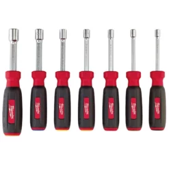 Milwaukee 48-22-2517 7 PC Magnetic HollowCore Metric Nut Driver Set