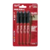 Milwaukee 48-22-3104 INKZALL Black Fine Point Marker (4 PK) -GREATLAKESPOWERTOOLS Sales 48 22 3104 2 92717.1581704289