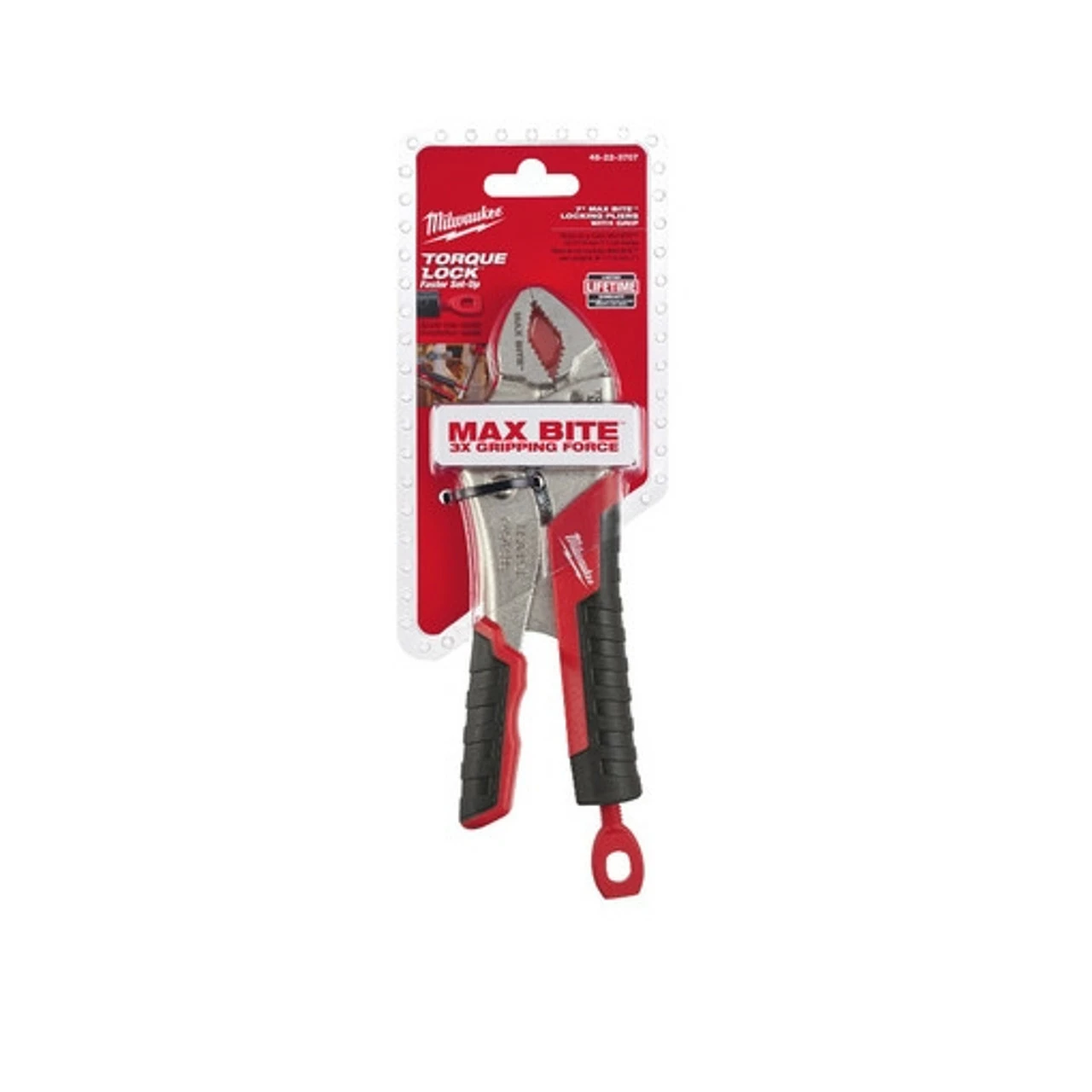 Milwaukee 48-22-3707 7 In. TORQUE LOCK Curved Jaw Locking Pliers With MAXBITE 3 Milwaukee 48-22-3707 7 In. TORQUE LOCK Curved Jaw Locking Pliers With MAXBITE