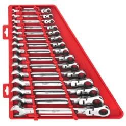 Milwaukee 48-22-9413 15pc Flex Head Ratcheting Combination Wrench Set SAE