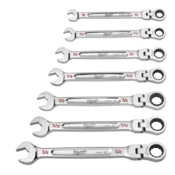 Milwaukee 48-22-9429 7pc SAE Flex Head Combination Wrenches -GREATLAKESPOWERTOOLS Sales 48 22 9429 3 13423.1660333847