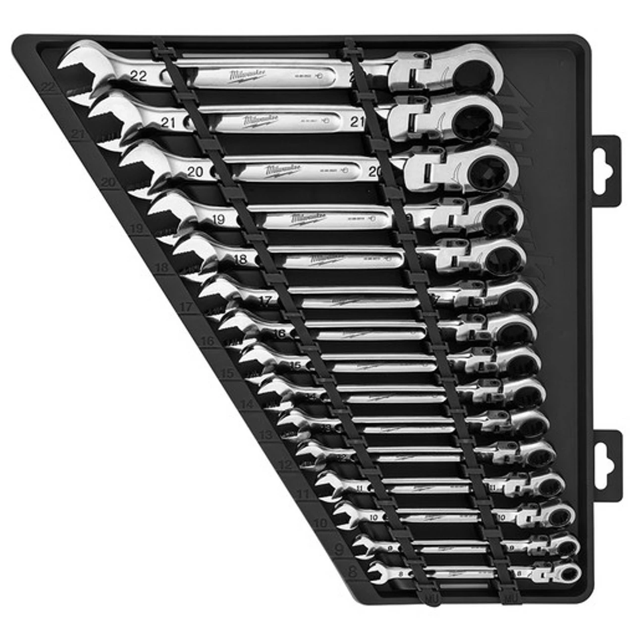 Milwaukee 48-22-9513 15pc Flex Head Ratcheting Combination Wrench Set Metric 3 Milwaukee 48-22-9513 15pc Flex Head Ratcheting Combination Wrench Set Metric