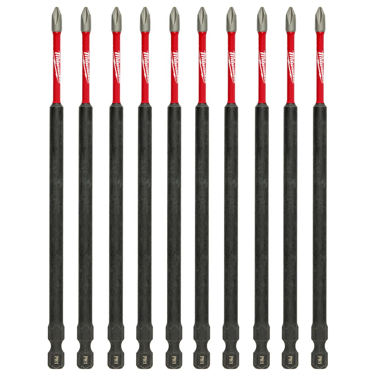 Milwaukee 48-32-4201 SHOCKWAVE 6 In Bit PH1 10pk 3 Milwaukee 48-32-4201 SHOCKWAVE 6 In Bit PH1 10pk