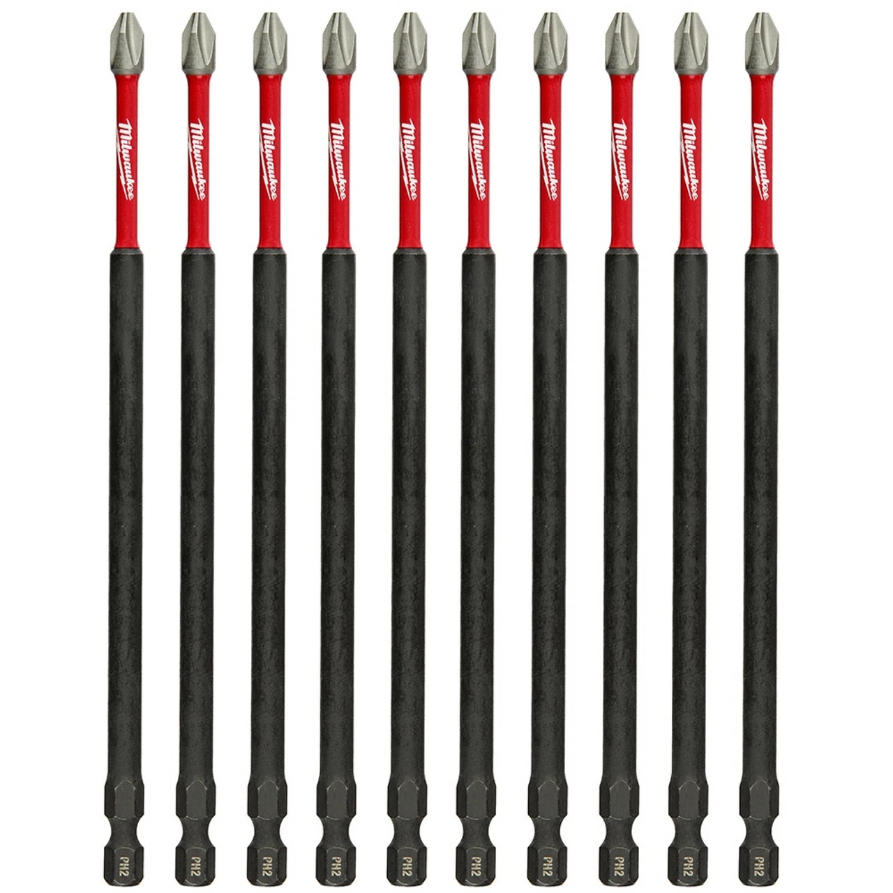 Milwaukee 48-32-4207 SHOCKWAVE 6 In. Power Bit Phillips #2 (10 PK) 3 Milwaukee 48-32-4207 SHOCKWAVE 6 In. Power Bit Phillips #2 (10 PK)