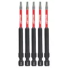 Milwaukee 48-32-4576 SHOCKWAVE 3-1/2 Impact T10 Bit 5 Pk -GREATLAKESPOWERTOOLS Sales 48 32 4576 87316.1661265571