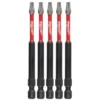 Milwaukee 48-32-4578 SHOCKWAVE 3-1/2 Impact T20 Bit 5 Pk -GREATLAKESPOWERTOOLS Sales 48 32 4578 06741.1661266044