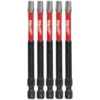 Milwaukee 48-32-4580 SHOCKWAVE 3-1/2 Impact T30 Bit 5 Pk