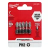 Milwaukee 48-32-4601 #2 Phillips Shockwave 1 In. Insert Bits 5 Pk 1 Milwaukee 48-32-4601 #2 Phillips Shockwave 1 In. Insert Bits 5 Pk -GREATLAKESPOWERTOOLS Sales 48 32 4601 30558.1703255899