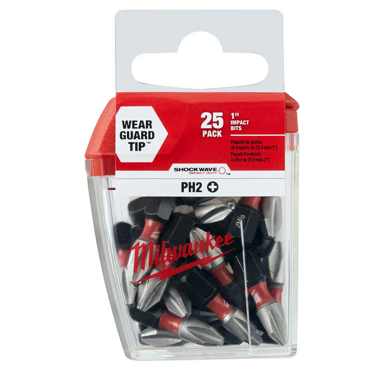 Milwaukee 48-32-4604 #2 Phillips 1 In. Insert Bit Contractor Pack 3 Milwaukee 48-32-4604 #2 Phillips 1 In. Insert Bit Contractor Pack