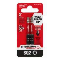 Milwaukee 48-32-4972 SHOCKWAVE Impact Duty 2 In. SQ2 2PK