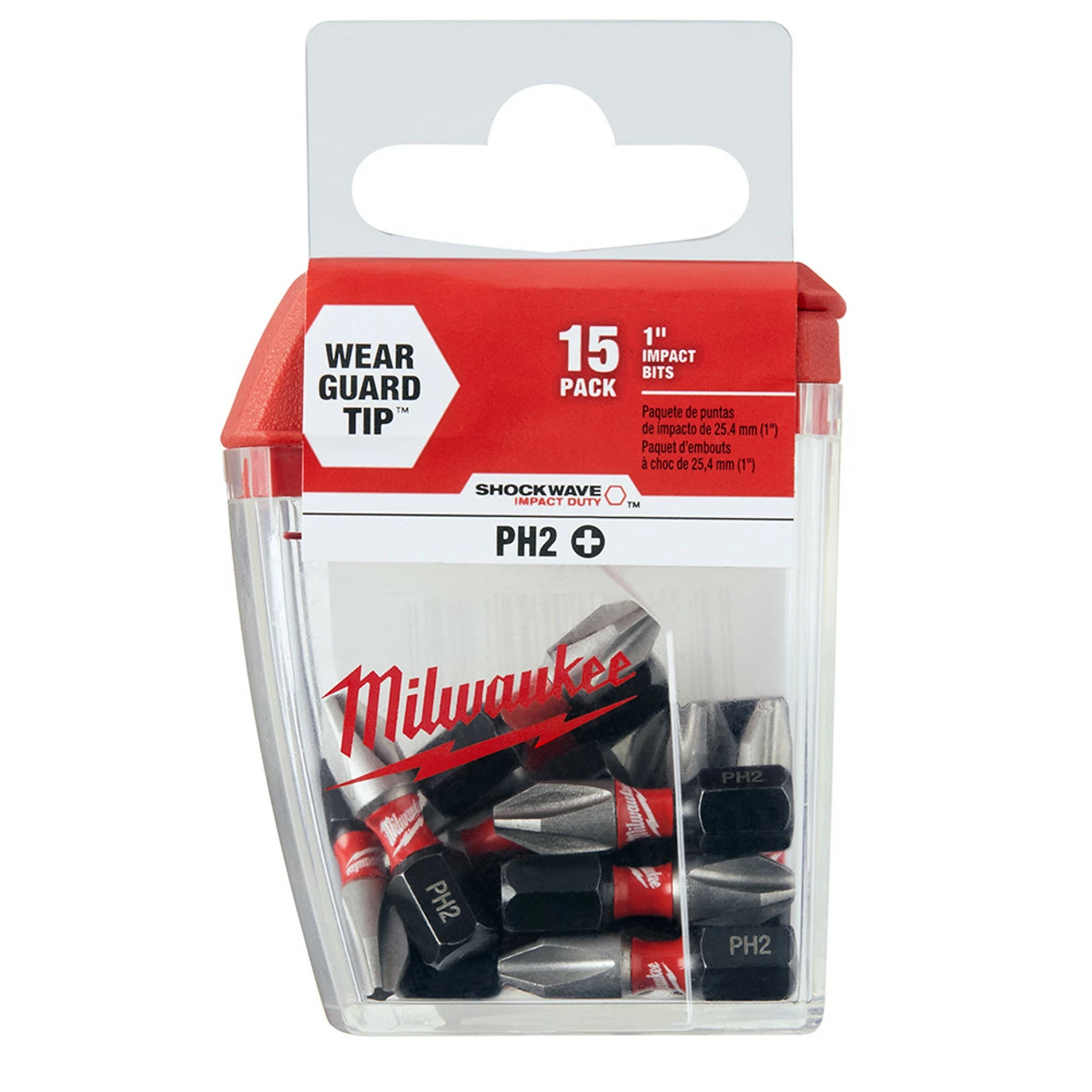 Milwaukee 48-32-5003 #2 Phillips Shockwave 1 In. Insert Bit (15 Pack) 3 Milwaukee 48-32-5003 #2 Phillips Shockwave 1 In. Insert Bit (15 Pack)