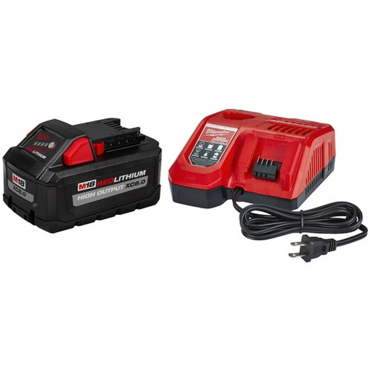 Milwaukee 48-59-1880 M18 REDLITHIUM HIGH OUTPUT XC8.0 Starter Kit 3 Milwaukee 48-59-1880 M18 REDLITHIUM HIGH OUTPUT XC8.0 Starter Kit