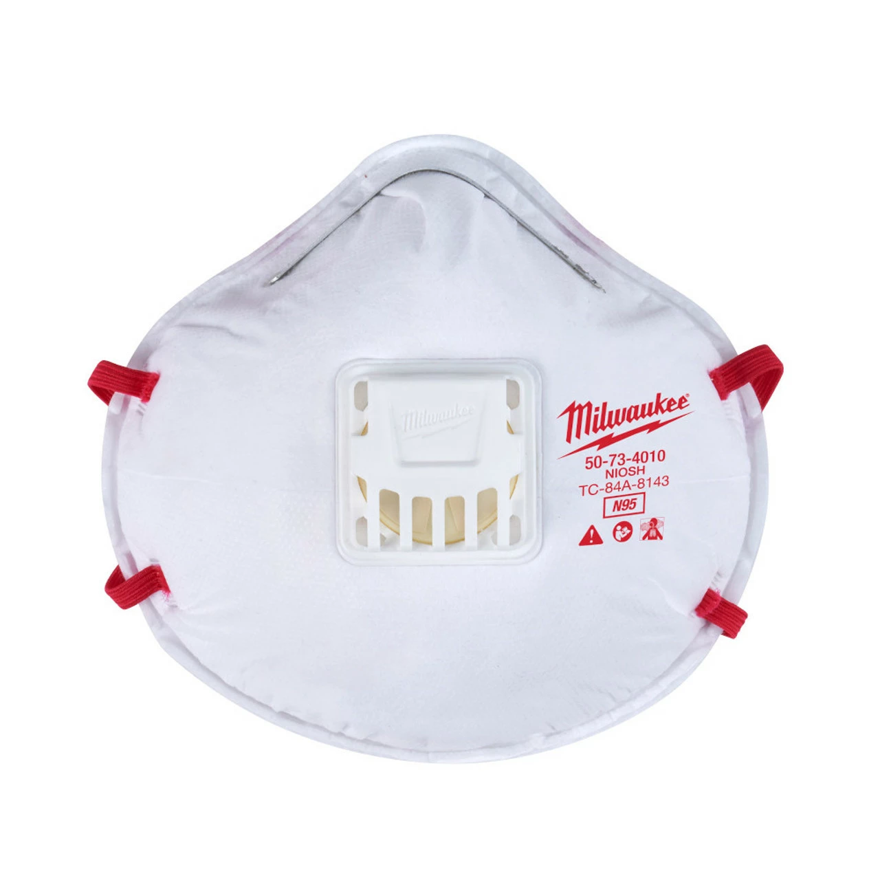 Milwaukee 48-73-4011 1pk N95 Valved Respirator 3 Milwaukee 48-73-4011 1pk N95 Valved Respirator