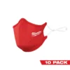 Milwaukee 48-73-4229 10 PK Red 2-Layer Face Mask 1 Milwaukee 48-73-4229 10 PK Red 2-Layer Face Mask -GREATLAKESPOWERTOOLS Sales 48 73 4229 19431.1660056234