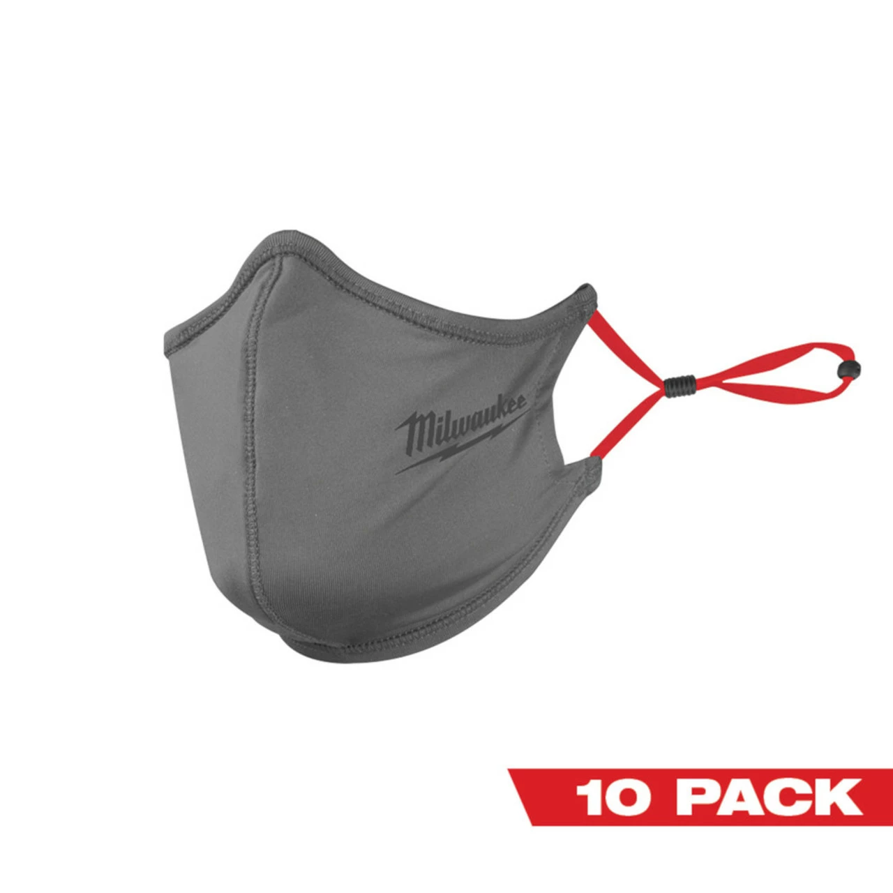 Milwaukee 48-73-4232 10 PK Gray 2-Layer Face Mask 3 Milwaukee 48-73-4232 10 PK Gray 2-Layer Face Mask