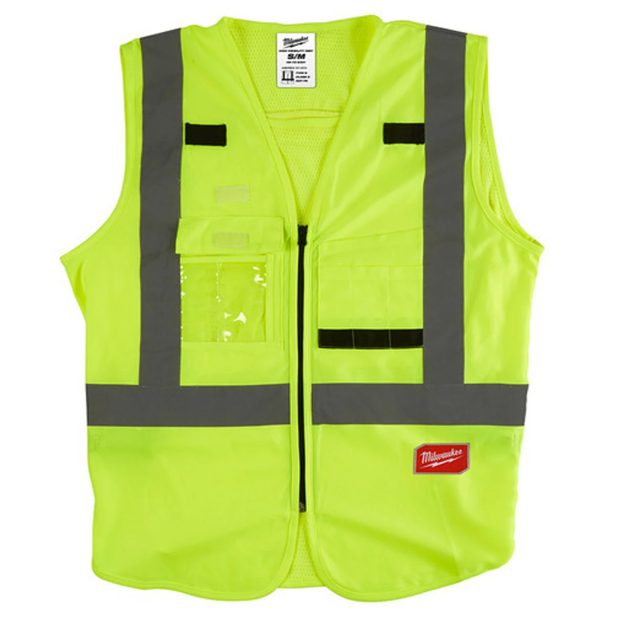 Milwaukee 48-73-5021 High Visibility Yellow Safety Vest - S/M 3 Milwaukee 48-73-5021 High Visibility Yellow Safety Vest - S/M