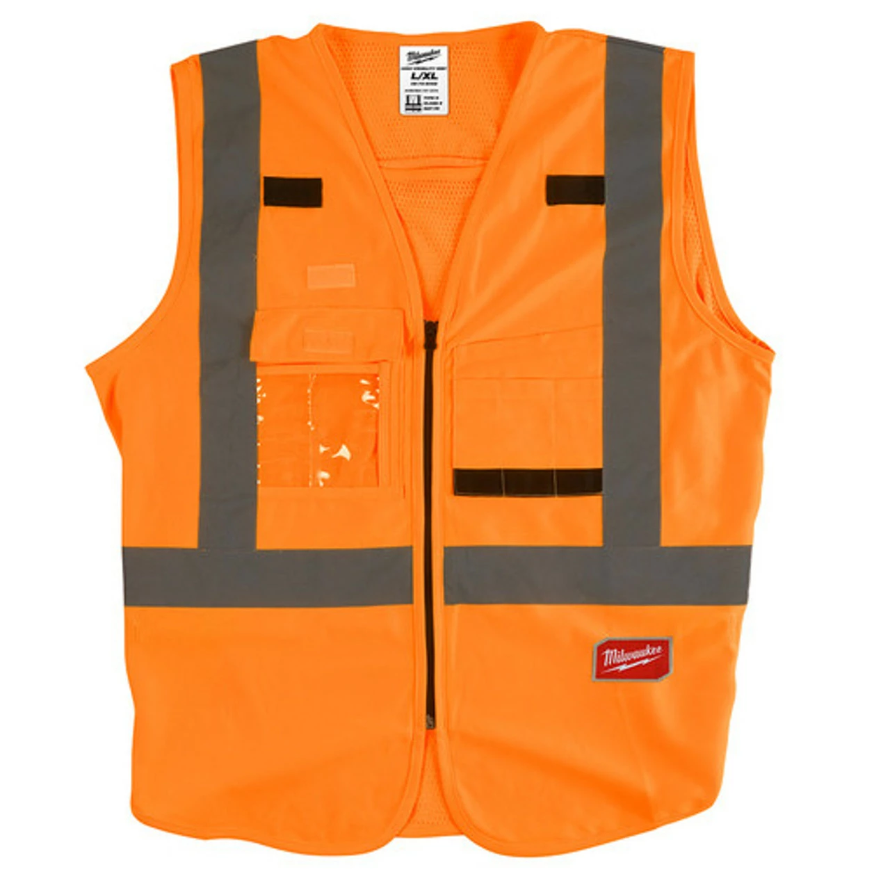 Milwaukee 48-73-5032 High Visibility Orange Safety Vest - L/XL 3 Milwaukee 48-73-5032 High Visibility Orange Safety Vest - L/XL