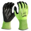 Milwaukee 48-73-8943 High-Visibility Cut Level 4 Polyurethane Dipped Gloves XL 2 Milwaukee 48-73-8943 High-Visibility Cut Level 4 Polyurethane Dipped Gloves XL -GREATLAKESPOWERTOOLS Sales 48 73 8943 33069.1595621051