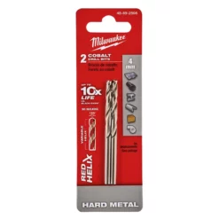 Milwaukee 48-89-2508 4 Mm RED HELIX Cobalt Drill Bits - Metric