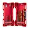 Milwaukee 48-89-4633 10 Pc SHOCKWAVE RED HELIX Titanium Drill Bit Set