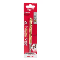 Milwaukee 48-89-4824 Metric SHOCKWAVE Titanium RED HELIX 10.5 MM