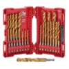 Milwaukee 48-89-4861 Metric SHOCKWAVE Titanium RED HELIX Kit 25 Pc.