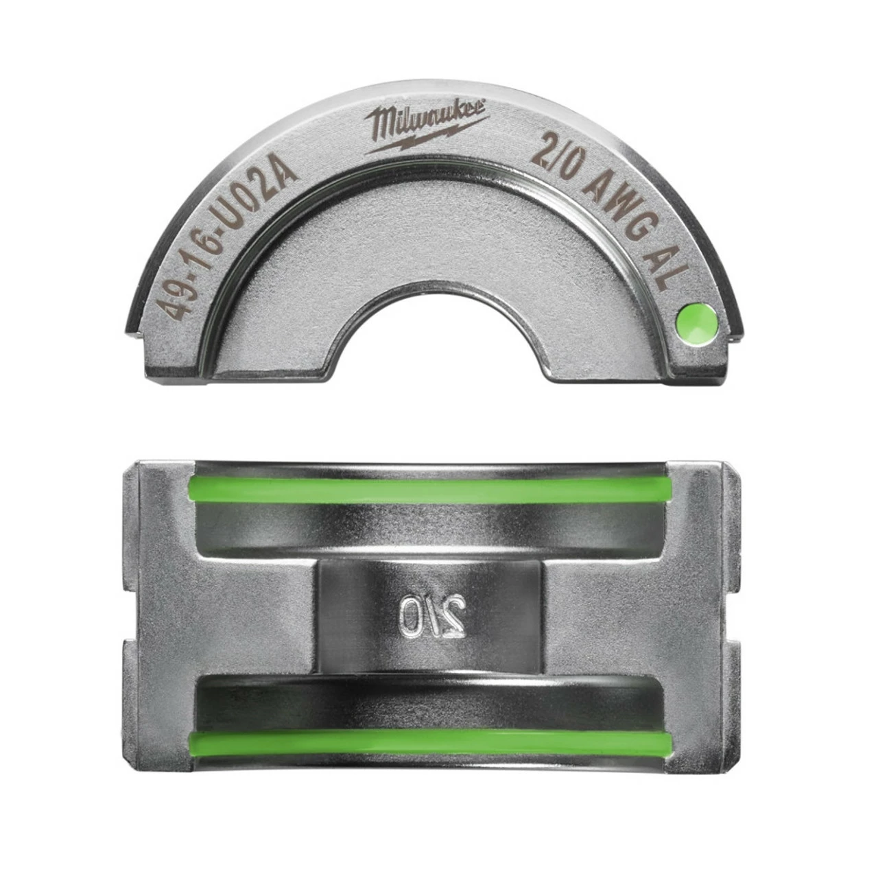 Milwaukee 49-16-U02A 2/0 Aluminum U Style Die 3 Milwaukee 49-16-U02A 2/0 Aluminum U Style Die