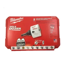 Milwaukee 49-22-4092 Electricians 8pc Large Dia. Bi-Metal Hole Saw Kit