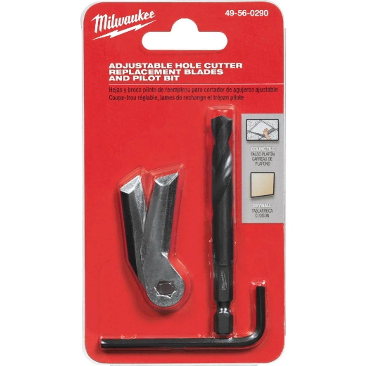 Milwaukee 49-56-0290 Adjustable Hole Cutter Replacement Blades And Bit 3 Milwaukee 49-56-0290 Adjustable Hole Cutter Replacement Blades And Bit