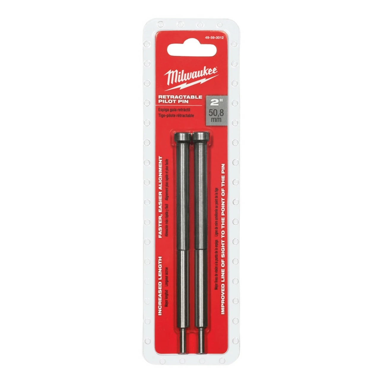 Milwaukee 49-59-0012 Retractable 2 In. Pilot Pin 3 Milwaukee 49-59-0012 Retractable 2 In. Pilot Pin