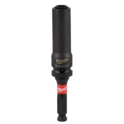 Milwaukee 49-66-5119 Shockwave Linemans 12PT 3/8 And 1/2 2-in-1 Socket
