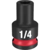Milwaukee 49-66-6100 SHOCKWAVE Impact Duty 3/8 Drive 1/4 Standard 6 Point Socket -GREATLAKESPOWERTOOLS Sales 49 66 6100 15002.1635343160