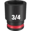 Milwaukee 49-66-6110 SHOCKWAVE Impact Duty 3/8 Drive 11/16 Standard 6 Point Socket -GREATLAKESPOWERTOOLS Sales 49 66 6110 29474.1635517488