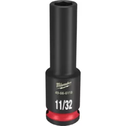 Milwaukee 49-66-6118 SHOCKWAVE Impact Duty 3/8 Drive 11/32 In. Deep 6 Point Socket
