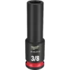 Milwaukee 49-66-6119 SHOCKWAVE Impact Duty 3/8 Drive 3/8 In. Deep 6 Point Socket -GREATLAKESPOWERTOOLS Sales 49 66 6119 43539.1647884936