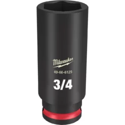 Milwaukee 49-66-6125 SHOCKWAVE Impact Duty 3/8 Drive 3/4 In. Deep 6 Point Socket