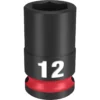 Milwaukee 49-66-6136 SHOCKWAVE Impact Duty 3/8 Drive 12mm Standard 6 Point Socket