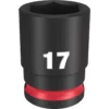 Milwaukee 49-66-6141 SHOCKWAVE Impact Duty 3/8 Drive 17mm Standard 6 Point Socket -GREATLAKESPOWERTOOLS Sales 49 66 6141 50656.1647964340