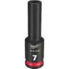 Milwaukee 49-66-6149 SHOCKWAVE Impact Duty 3/8 Drive 7mm Deep 6 Point Socket -GREATLAKESPOWERTOOLS Sales 49 66 6149 39250.1647968427