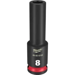 Milwaukee 49-66-6150 SHOCKWAVE Impact Duty 3/8 Drive 8mm Deep 6 Point Socket